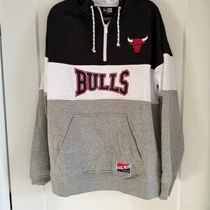 New Era Chicago Bulls Quarter Zip Hoodie